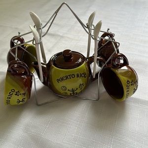 puerto Rico mini coffee set 9 pcs